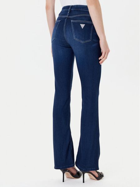 Guess Jeansy W5YA0L D0782 Niebieski Flare Fit. Niebieskie jeansy Guess, z aplikacjami, z jeansu. Za 379,99 zł.