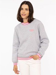 Zwillingsherz Bluza "ZH Classic" w kolorze szarym rozmiar: S/M. Szare bluzy Zwillingsherz, m, bez wzorów, bez kaptura. Za 237,17 zł.