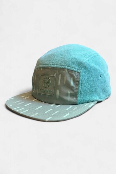 Zimowa czapka z polaru Unisex dla dorosłych z 5 panelami - migdałowa. Niebieskie czapki AFTER ESSENTIALS, bez wzorów, z materiału, eleganckie. Za 66,00 zł.