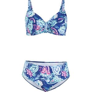 Bikini minimizer na fiszbinach (2 części). Czarne bikini bonprix, bez wzorów. Za 122,99 zł.