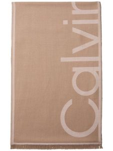 Calvin Klein Szalik Kobiety wiskoza brązowy|beżowy, ONE SIZE. Brązowe szaliki Calvin Klein, bez wzorów, z wiskozy. Za 249,95 zł.