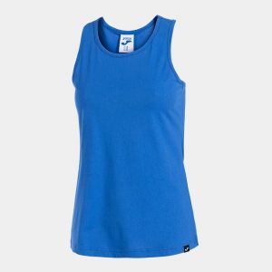 Damski Top Joma Oasis Royal M - Oddychający i Lekki. Niebieskie topy JOMA, m, bez wzorów, z bawełny, eleganckie, bez kołnierzyka, bez ramiączek. Za 114,99 zł.