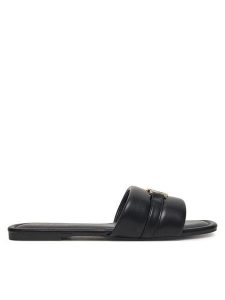 MEXX Klapki R24SS944932 Czarny. Czarne klapki Mexx, bez wzorów, z materiału, bez obcasa. Za 139,99 zł.
