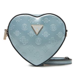 Torebka Guess. Niebieskie torebki klasyczne Guess, z aplikacjami, bez dodatków. Za 259,99 zł.