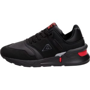 Sportowe buty damskie American Wt31/21 Bk/rd. Czarne buty sportowe American CLUB, bez wzorów, ze skóry, bez zapięcia. Za 119,00 zł.
