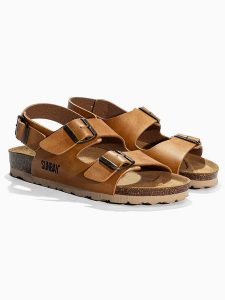 Sunbay Sandały "Vetiver" w kolorze jasnobrązowym rozmiar: 37. Brązowe sandały Sunbay, bez wzorów, z otwartym noskiem, bez obcasa, bez zapięcia. Za 114,44 zł.