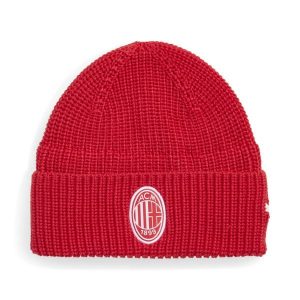 Czapka beanie AC Milan PUMA. Białe czapki Puma, bez wzorów, z dzianiny. Za 73,99 zł.
