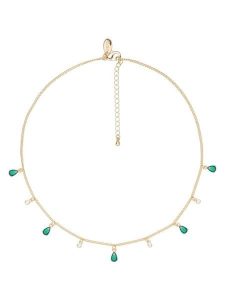 U.S. Polo Assn. Pozłacany naszyjnik z kamieniami ozdobnymi - dł. 36 cm rozmiar: onesize. Zielone naszyjniki U.S. Polo Assn., metalowe. Za 69,99 zł.