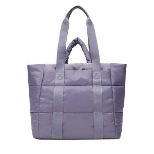 Torebka Roxy. Fioletowe shopper bag Roxy, bez wzorów, bez dodatków. Za 199,99 zł.