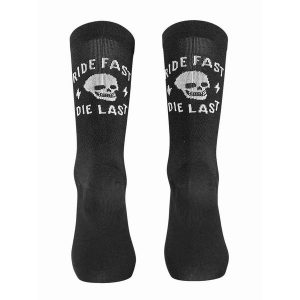 Skarpety rowerowe NORTHWAVE Ride Fast Die Last Sock czarny. Czarne skarpetki Northwave, bez wzorów. Za 45,00 zł.