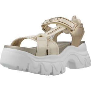 Sandały REPLAY JUYCE JR Złoty. Żółte buty trekkingowe Replay, bez wzorów, z syntetyku, bez obcasa, bez zapięcia. Za 277,99 zł.