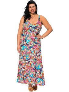 Aller Simplement Sukienka ze wzorem rozmiar: 54-58. Sukienki Aller Simplement, bez wzorów, z bawełny, bez kołnierzyka, bez ramiączek, maxi. Za 87,61 zł.