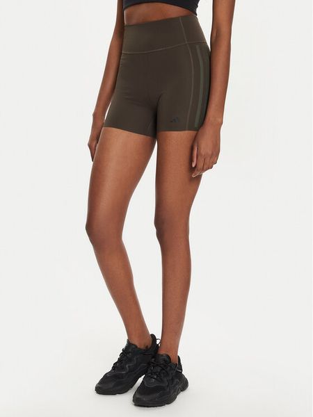Adidas Szorty sportowe Optime 4-Inch IK5480 Khaki Slim Fit. Brązowe spodenki sportowe ADIDAS, l, bez wzorów, z syntetyku, na fitness i siłownię. Za 139,99 zł.