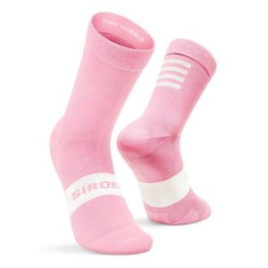 Skarpetki rowerowe Kolarstwo Siroko S1 Pink Agnello. Czerwone skarpetki SIROKO, bez wzorów, z nylonu. Za 67,00 zł.