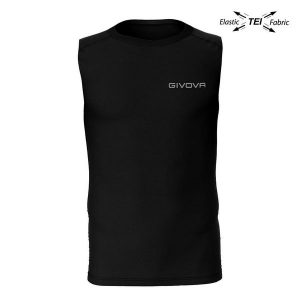 Givova Technival Corpus 1 Elastic Tank Top Black. Czarne topy Givova, xxl, bez wzorów, z jersey, sportowe, bez kołnierzyka, bez ramiączek. Za 60,95 zł.