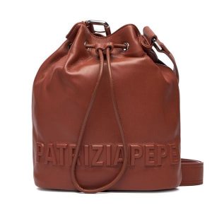 Torebka Patrizia Pepe. Brązowe torebki klasyczne Patrizia Pepe, bez wzorów, bez dodatków. Za 669,99 zł.