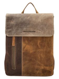 HIDE & STITCHES Skórzany plecak w kolorze jasnobrązowo-beżowym - 24 x 32 x 10 cm rozmiar: onesize. Brązowe plecaki HIDE & STITCHES. Za 260,99 zł.