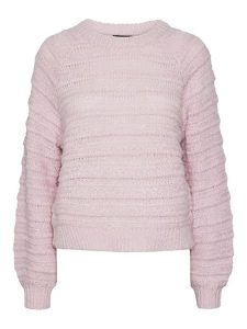 Pieces Sweter w kolorze jasnoróżowym rozmiar: S. Różowe swetry oversize Pieces, s, bez wzorów, ze splotem, bez ramiączek. Za 78,84 zł.