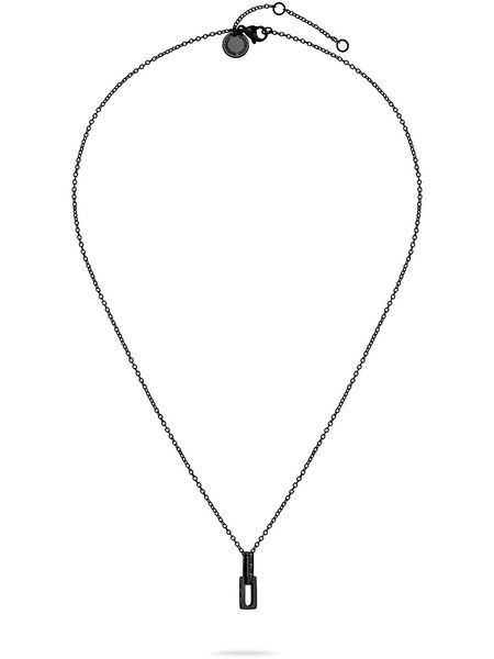 Liebeskind Naszyjnik z zawieszką - dł. 45 cm rozmiar: onesize. Czarne naszyjniki Liebeskind, z cyrkonią, ze stali. Za 200,60 zł.