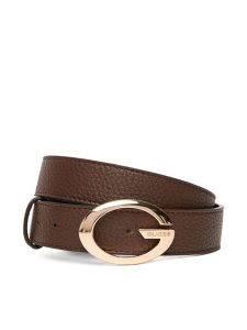 Guess Pasek Damski BW9306 P5430 Brązowy. Brązowe paski Guess, z aplikacjami, ze skóry. Za 234,99 zł.
