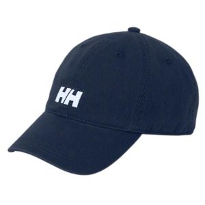 Czapka Helly Hansen logo. Niebieskie czapki Helly Hansen, bez wzorów, z bawełny. Za 119,45 zł.