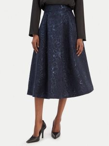 Rinascimento Spódnica trapezowa CFC0126542003 Granatowy Regular Fit. Niebieskie spódnice Rinascimento, xl, bez wzorów, z syntetyku. Za 489,99 zł.