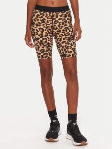 Reebok Szorty sportowe Erica RK25159CCW Beżowy Slim Fit. Brązowe spodenki sportowe Reebok, xs, bez wzorów, z syntetyku, na fitness i siłownię. Za 179,99 zł.
