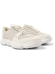 Camper Skórzane sneakersy w kolorze beżowym rozmiar: 38. Brązowe trampki Camper, bez wzorów, z materiału, bez zapięcia. Za 297,26 zł.