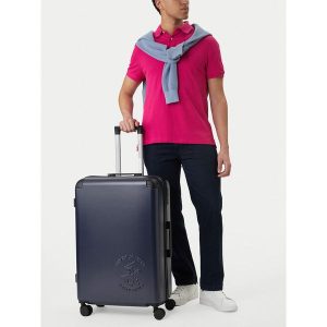 Walizka duża Beverly Hills Polo Club. Niebieskie walizki Beverly Hills Polo Club, bez wzorów, duże. Za 399,99 zł.