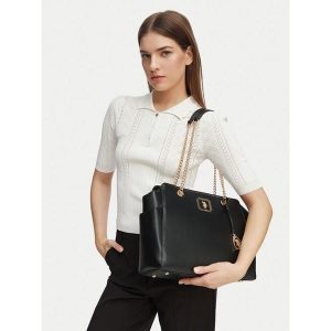Torebka U.S. Polo Assn. Czarne shopper bag U.S. Polo Assn., bez wzorów, bez dodatków. Za 164,99 zł.