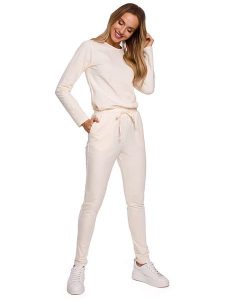 Made of emotion Kombinezon w kolorze kremowym rozmiar: XXL. Brązowe kombinezony Made Of Emotion, xxl, bez wzorów, bez kołnierzyka, bez ramiączek. Za 179,99 zł.