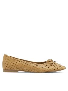 Clara Barson Baleriny WS6027-02 Brązowy. Brązowe balerinki Clara Barson, bez wzorów, ze skóry, bez obcasa, bez zapięcia. Za 69,99 zł.