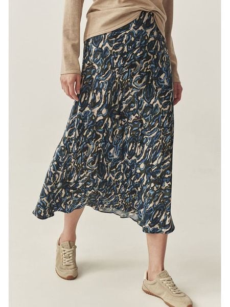 TATUUM Spódnica w kolorze granatowo-beżowym rozmiar: 38. Niebieskie spódnice Tatuum, bez wzorów, z wiskozy, midi. Za 122,09 zł.