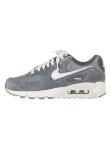 Nike Skórzane sneakersy "Air Max 90 Premium" w kolorze szaro-białym rozmiar: 38,5. Szare trampki Nike, bez wzorów, z materiału, bez zapięcia. Za 484,31 zł.