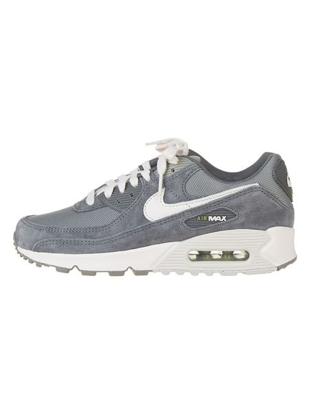 Nike Skórzane sneakersy "Air Max 90 Premium" w kolorze szaro-białym rozmiar: 38,5. Szare trampki Nike, bez wzorów, z materiału, bez zapięcia. Za 484,31 zł.