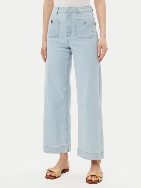 Vero Moda Jeansy Kayla 10328192 Niebieski Wide Leg. Niebieskie jeansy Vero Moda, bez wzorów, z bawełny. Za 99,99 zł.