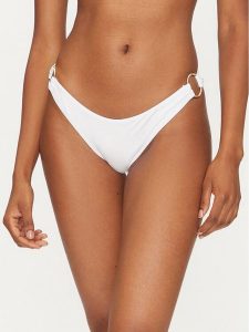 Guess Dół od bikini E5GO19 KC692 Biały. Białe bikini Guess, z aplikacjami, z syntetyku. Za 139,99 zł.