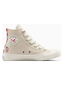 Converse Sneakersy "Chuck Taylor All Star Hi" w kolorze beżowym rozmiar: 37. Brązowe trampki Converse, bez wzorów, za kostkę, bez zapięcia. Za 174,95 zł.