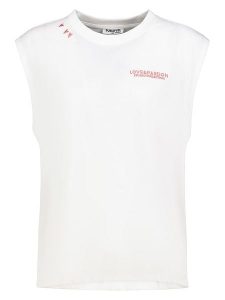 Sublevel Top w kolorze białym rozmiar: XS. Białe topy Sublevel, xs, bez wzorów, z bawełny, bez kołnierzyka, bez ramiączek. Za 43,99 zł.