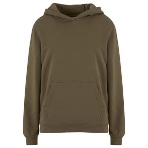 Bluza damska z kapturem Urban Classics Loose Brushed. Zielone bluzy Urban Classics, bez wzorów, z kapturem. Za 175,50 zł.