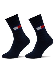 Tommy Jeans Skarpety długie 701228222 Granatowy. Niebieskie skarpetki Tommy Jeans, bez wzorów, z bawełny. Za 69,99 zł.