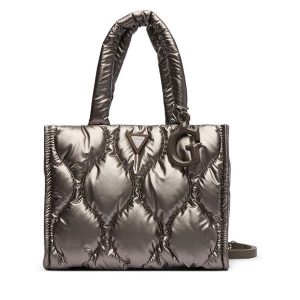 Torebka Guess. Szare torebki klasyczne Guess, z aplikacjami, bez dodatków. Za 264,99 zł.