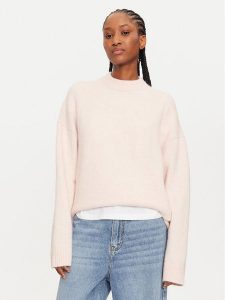 Calvin Klein Sweter J20J224636 Różowy Regular Fit. Czerwone swetry klasyczne Calvin Klein, l, z syntetyku, bez kołnierzyka. Za 419,99 zł.