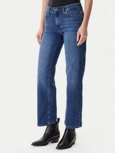 ONLY Jeansy Blush 15344167 Granatowy Straight Fit. Niebieskie jeansy ONLY, bez wzorów, z bawełny. Za 209,99 zł.