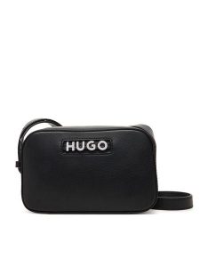 HUGO Torebka 50547054 Czarny. Czarne listonoszki Hugo, bez wzorów, ze skóry, bez dodatków. Za 379,99 zł.