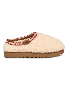 UGG Kapcie "Tasman Maxi Curly" w kolorze kremowym z wełny owczej rozmiar: 37. Brązowe kapcie Ugg, bez wzorów, z wełny. Za 293,59 zł.