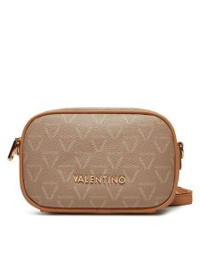 Valentino Torebka Lady Re VBS8GT15 Brązowy. Brązowe listonoszki Valentino, bez wzorów, ze skóry, bez dodatków. Za 259,99 zł.