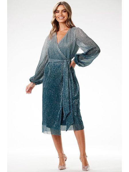 Awama Sukienka w kolorze niebieskim rozmiar: XL. Niebieskie sukienki Awama, xl, bez wzorów, z tkaniny, bez kołnierzyka, bez ramiączek, midi. Za 368,96 zł.