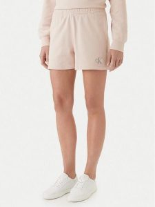 Calvin Klein Jeans Szorty materiałowe LV047B271G Różowy Regular Fit. Czerwone szorty Calvin Klein Jeans, bez wzorów, z bawełny. Za 289,99 zł.