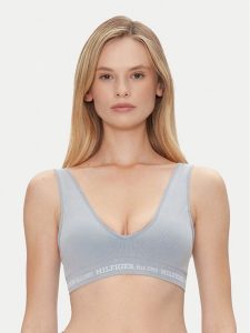 Tommy Hilfiger Biustonosz top UW0UW05726 Niebieski. Niebieskie topy TOMMY HILFIGER, xl, bez wzorów, z bawełny, bez kołnierzyka, bez ramiączek. Za 129,99 zł.